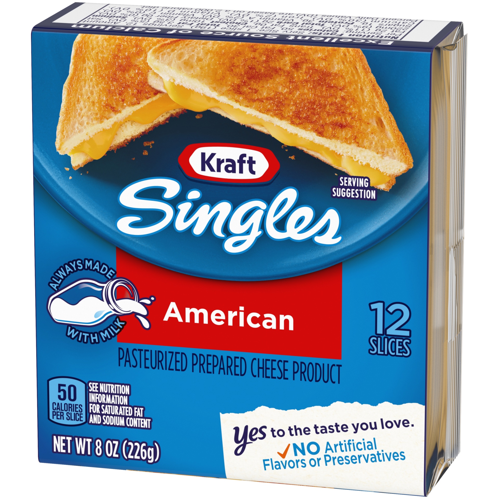 slide 3 of 6, Kraft Singles American Cheese Slices Pack, 8 oz