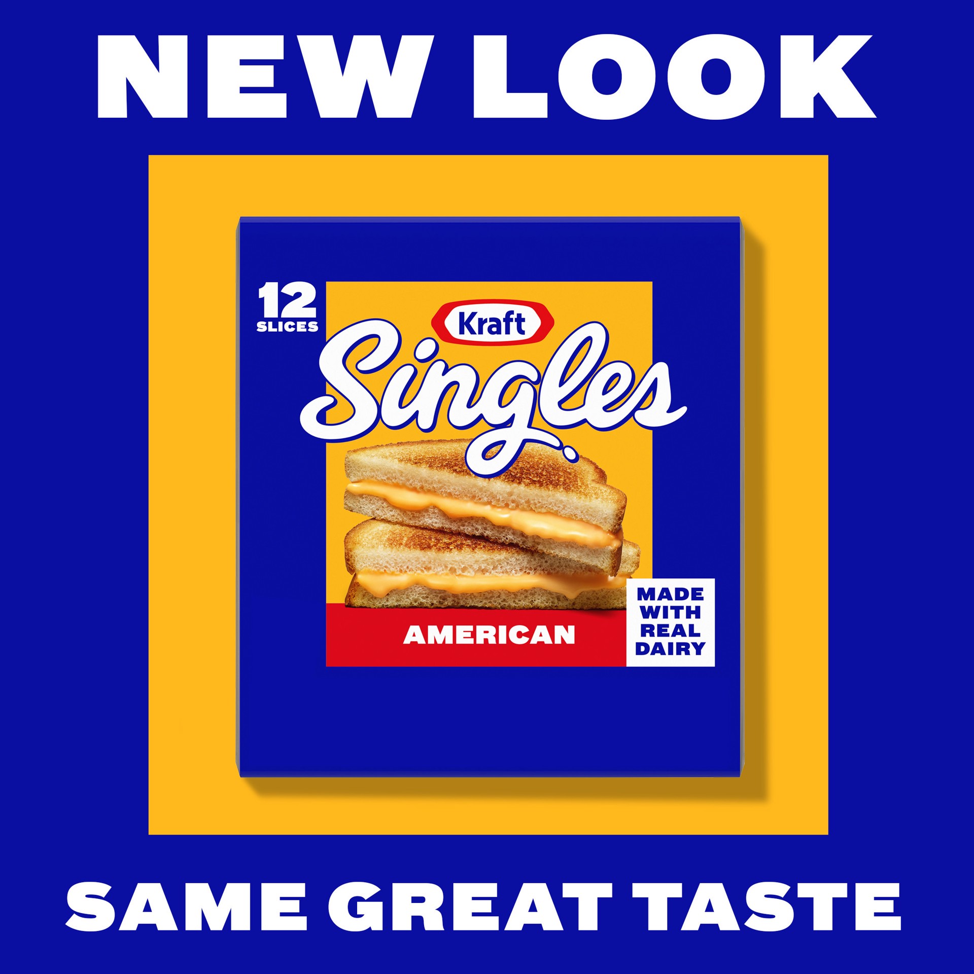 slide 4 of 5, Kraft Singles American Pasteurized Prepared Cheese Product Slices, 12 ct Pack, 12 ct