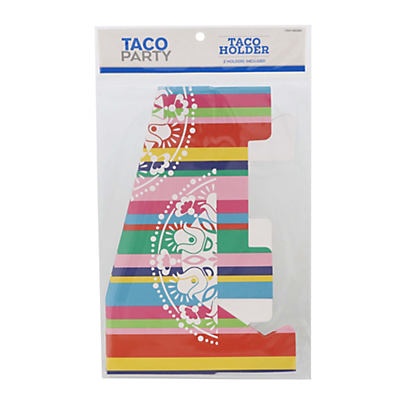 slide 1 of 1, Destination Holiday Taco Party Paper Taco Holders, 2 ct