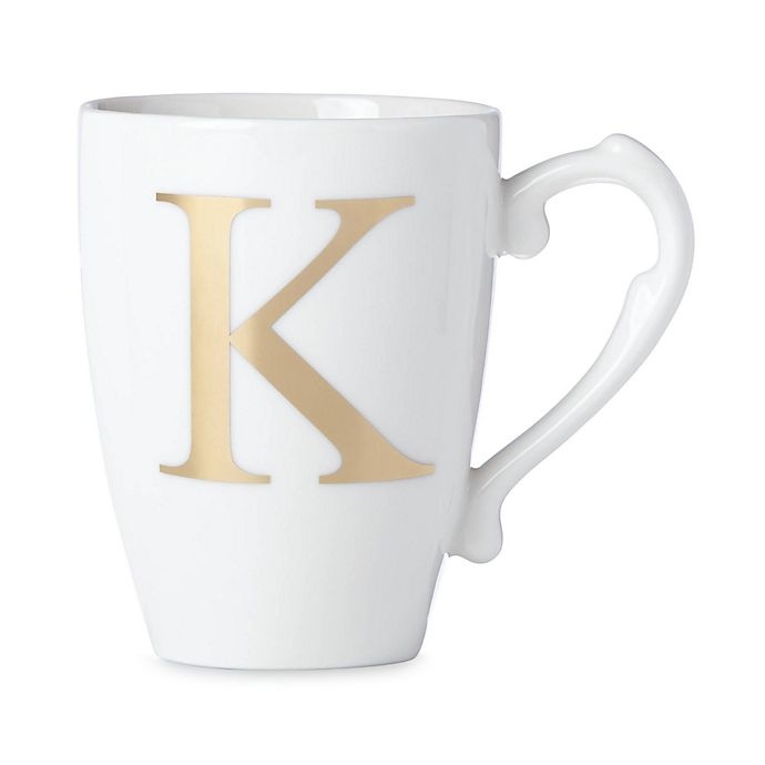 slide 1 of 1, Lenox Initially Mine Monogrammed Letter K'' Mug - Gold'', 1 ct