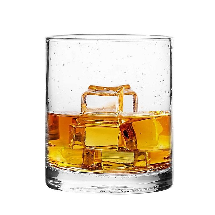 slide 1 of 2, Qualia Surf Bubble Double Old Fashioned Glasses, 4 ct