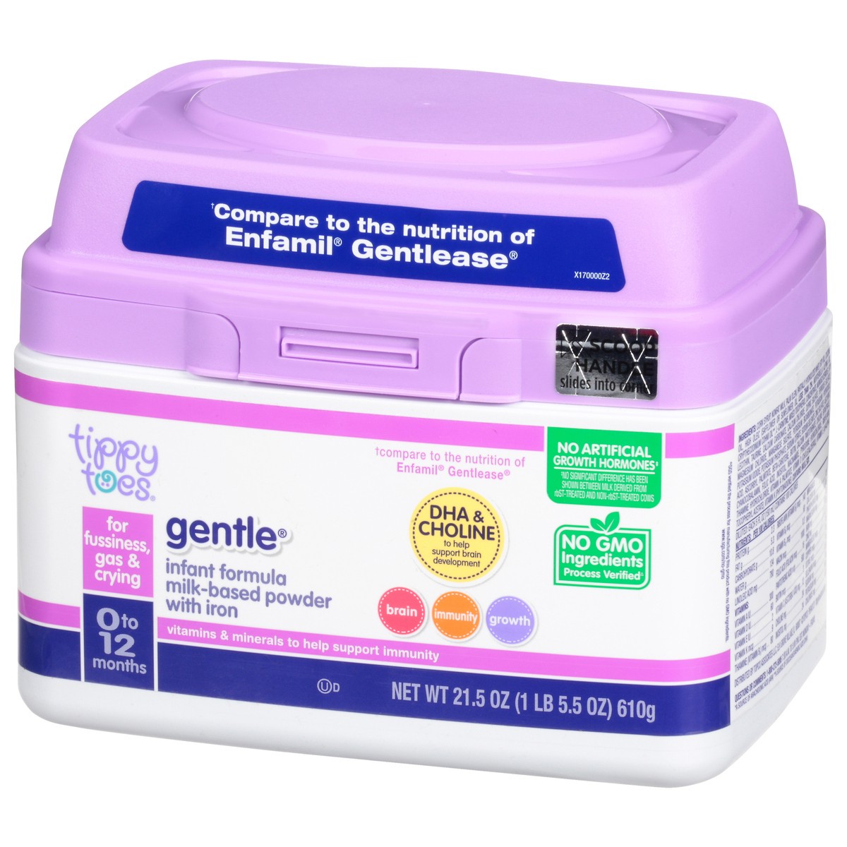 slide 4 of 14, Tippy Toes Formula Gentle Milk Based Powder Tub, 21.5 oz