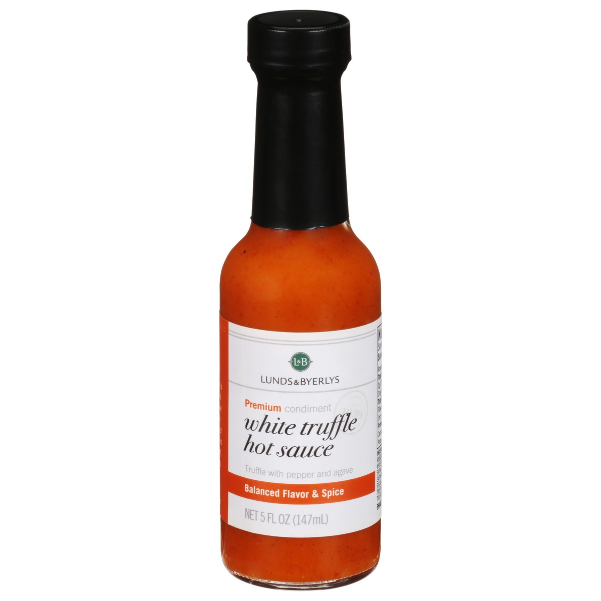 slide 1 of 9, L&B Balanced Flavor & Spice White Truffle Premium Hot Sauce 5 fl oz, 5 fl oz
