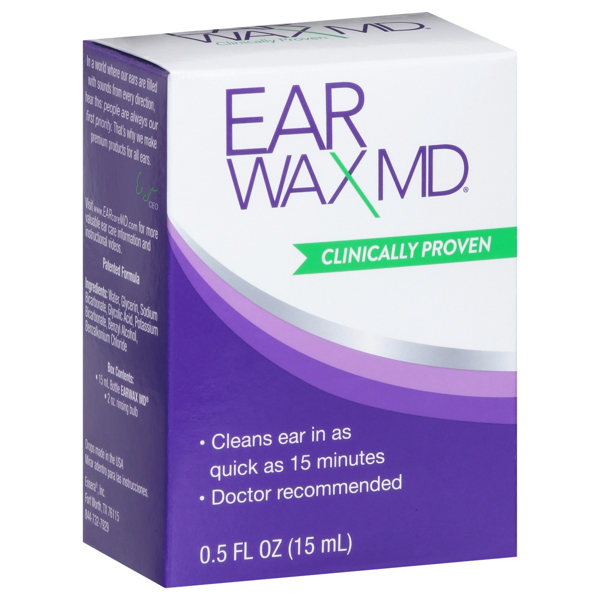 slide 2 of 9, EARWAX MD Ear Drops 0.5 fl oz, 0.5 fl oz