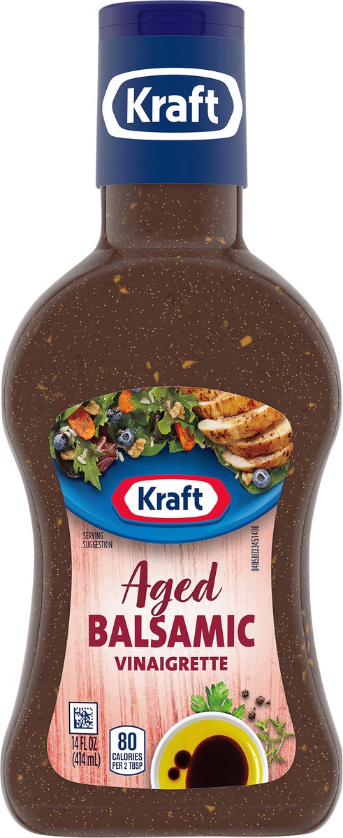 slide 1 of 5, Kraft Aged Balsamic Vinaigrette Dressing, 14 fl. oz. Bottle, 14 fl oz