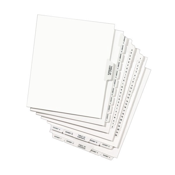 slide 3 of 6, Avery® Premium Collated Legal Dividers Avery® Style, Side-Tab, 26-50 & Table Of Contents, 8-1/2"" x 11"", 1 ct