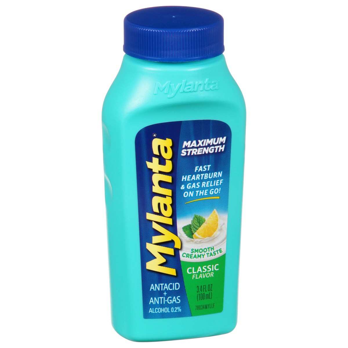 slide 5 of 12, Mylanta Maximum Strength Classic Flavor Antacid + Anti-Gas 3.4 oz, 3.4 oz
