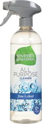 Seventh Generation All Purpose Cleaning Spray Free & Clear, 23 oz