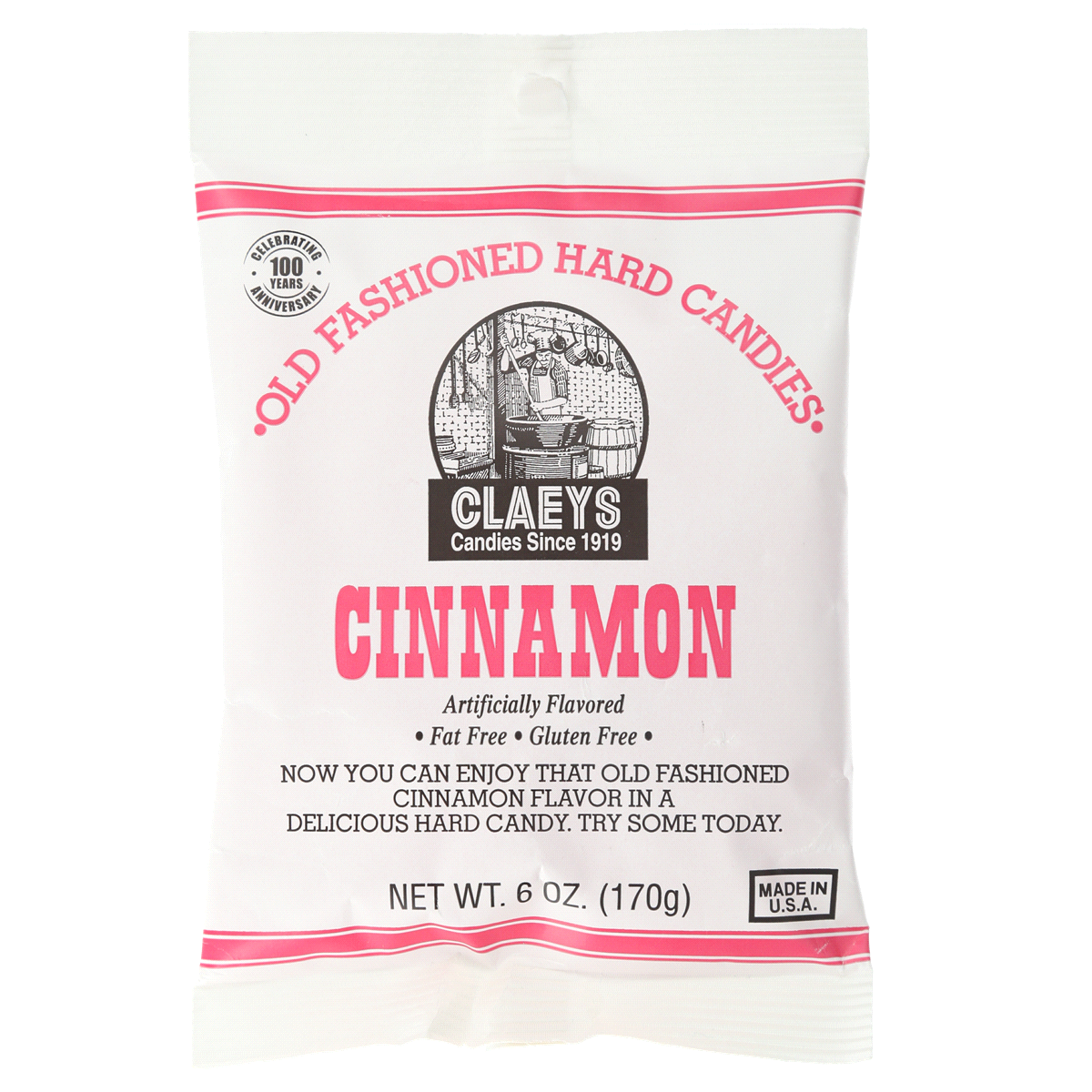 slide 1 of 5, Claeys Cinnamon Old Fashioned Hard Candies, 6 oz