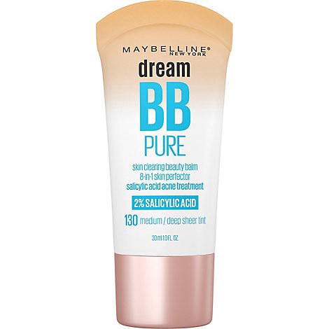 slide 1 of 1, Maybelline Dream Pure Bb Cream 8-In-1 Skin Perfector Medium/deep - 1 Fl. Oz., 1 fl oz