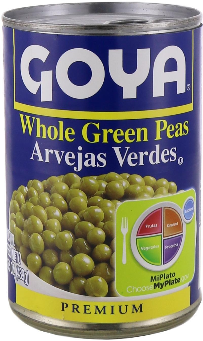 slide 1 of 1, Goya Whole Green Peas, 1 ct