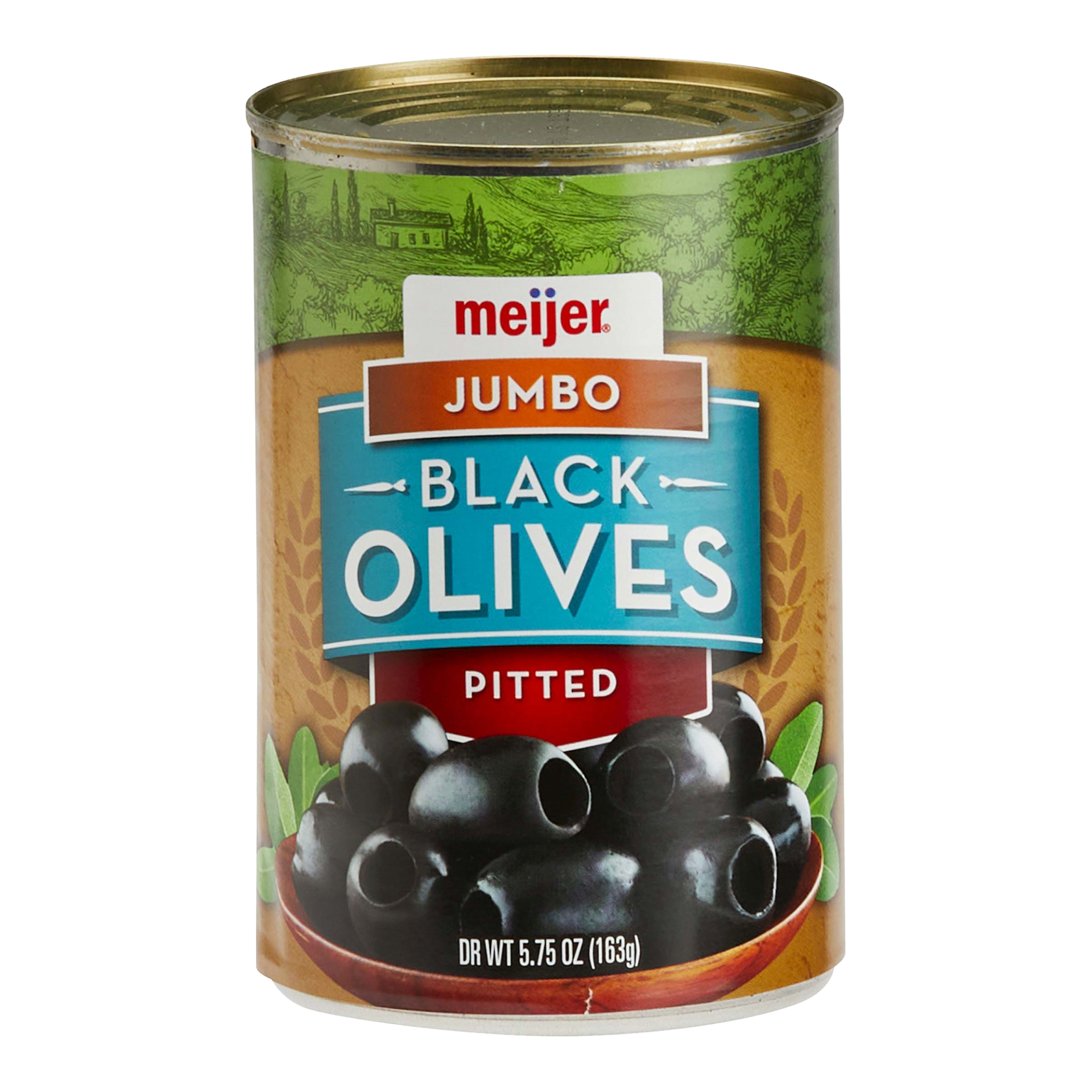 slide 1 of 9, Meijer Jumbo Black Pitted Ripe Olives, 6 oz