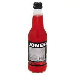 Jones Straw-Berry Lime Cane Sugar Soda- 12 fl oz