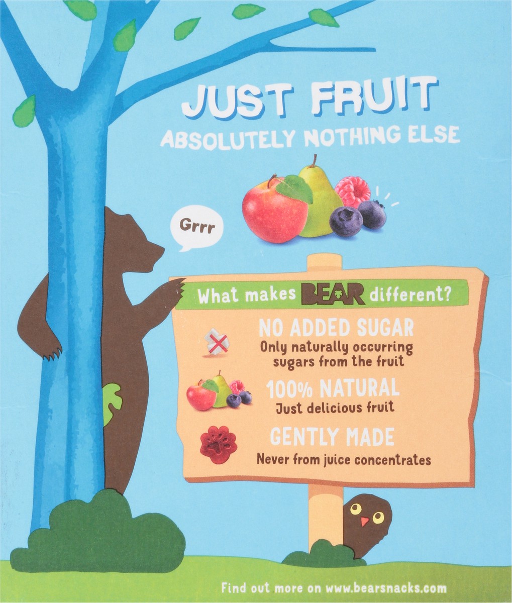 slide 3 of 9, BEAR Apple-Pear Raspberry/Apple-Pear Blueberry Fruit Minis 5 - 0.7 oz Packs, 3.5 oz