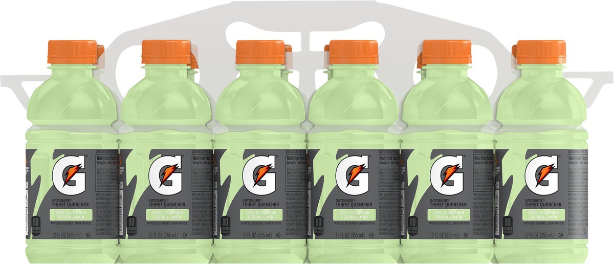 slide 3 of 3, Gatorade Green Lime Cucumber Sports Drink Multipack Bottles, 12 ct