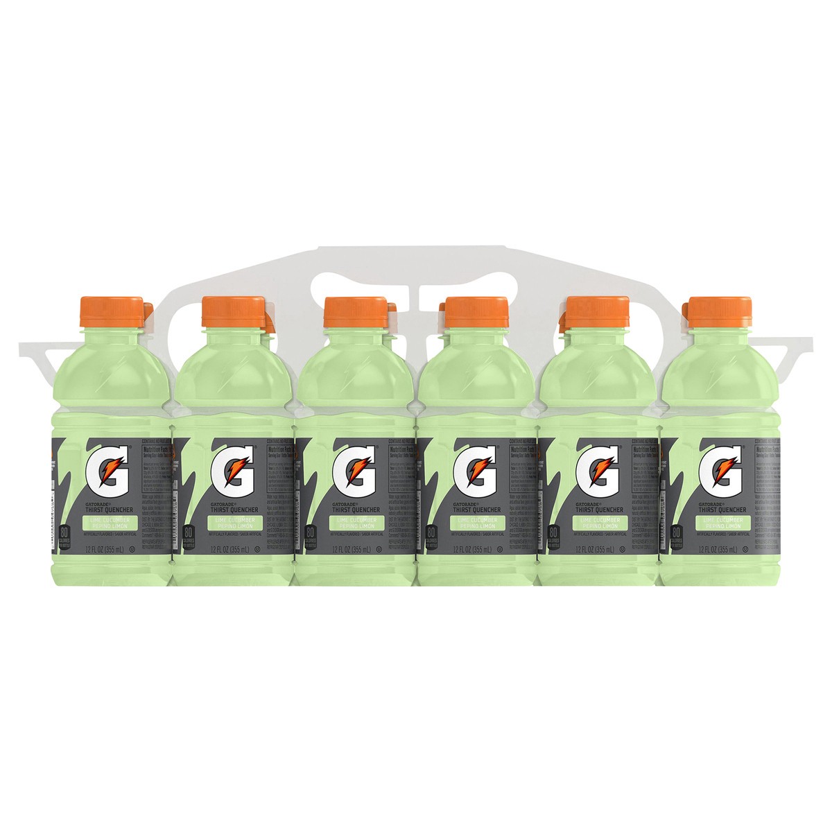 slide 1 of 3, Gatorade Thirst Quencher Lime Cucumber Artificial Flavored 12 Fl Oz, 12 Count, 12 ct