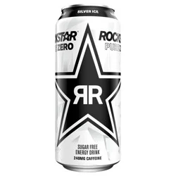 Rockstar Energy Drink, Sugar Free, Silver Ice