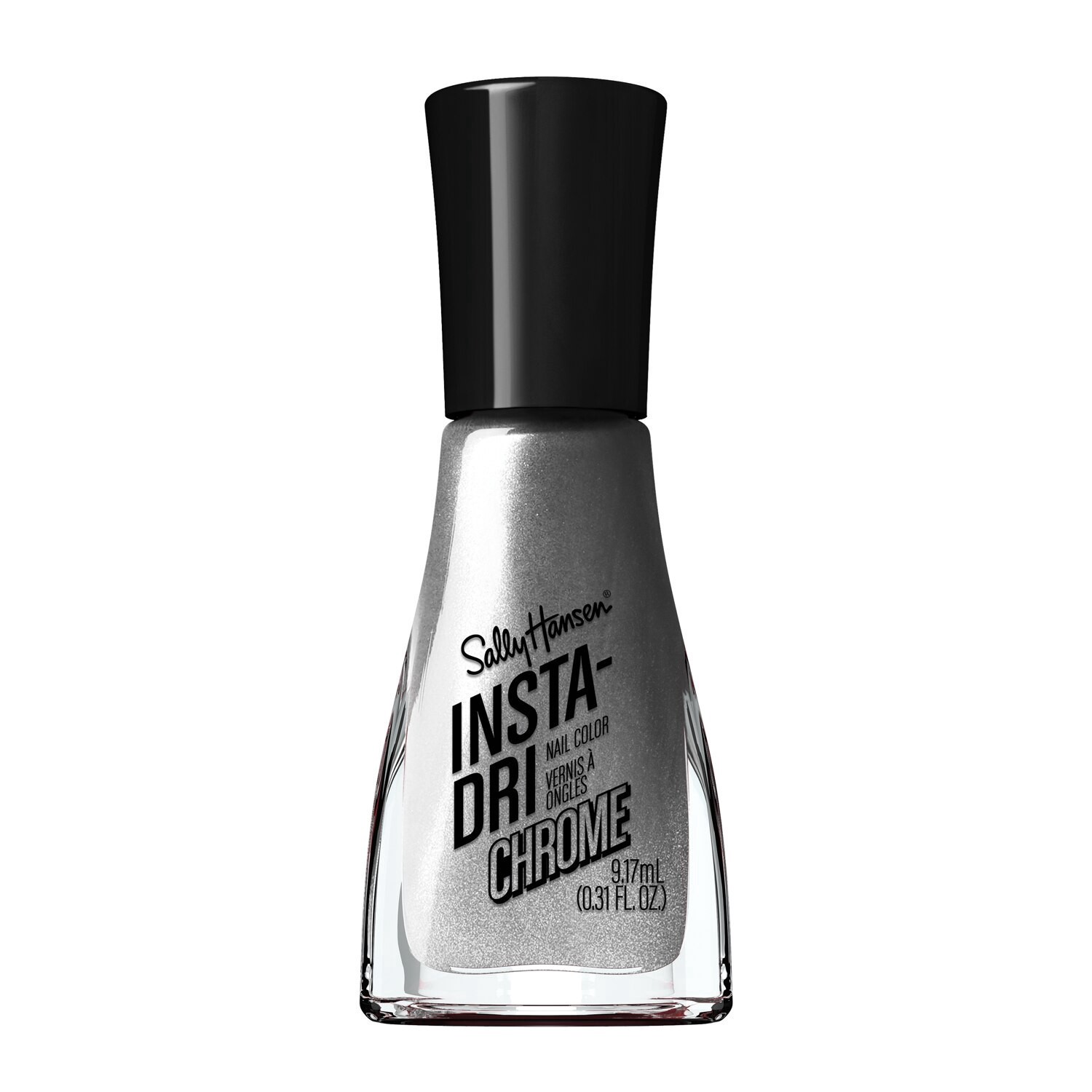 slide 1 of 1, SALLY HANSEN INSTA-DRI NAIL COLOR Sally Hansen Insta-Dri Nail Polish, Chrome & Effects, Steel The Show, 1 ct