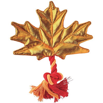 slide 1 of 1, Woof and Whiskers Fall Leaf Dog Toy, 1 ct