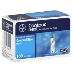 Contour Next Blood Glucose Test Strips - 100 ct