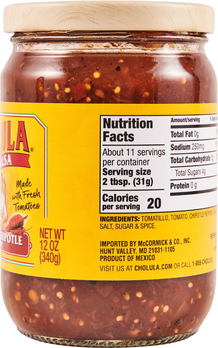 slide 2 of 13, Cholula Salsa Hot - Smoky Chipotle, 12 oz, 1 ct