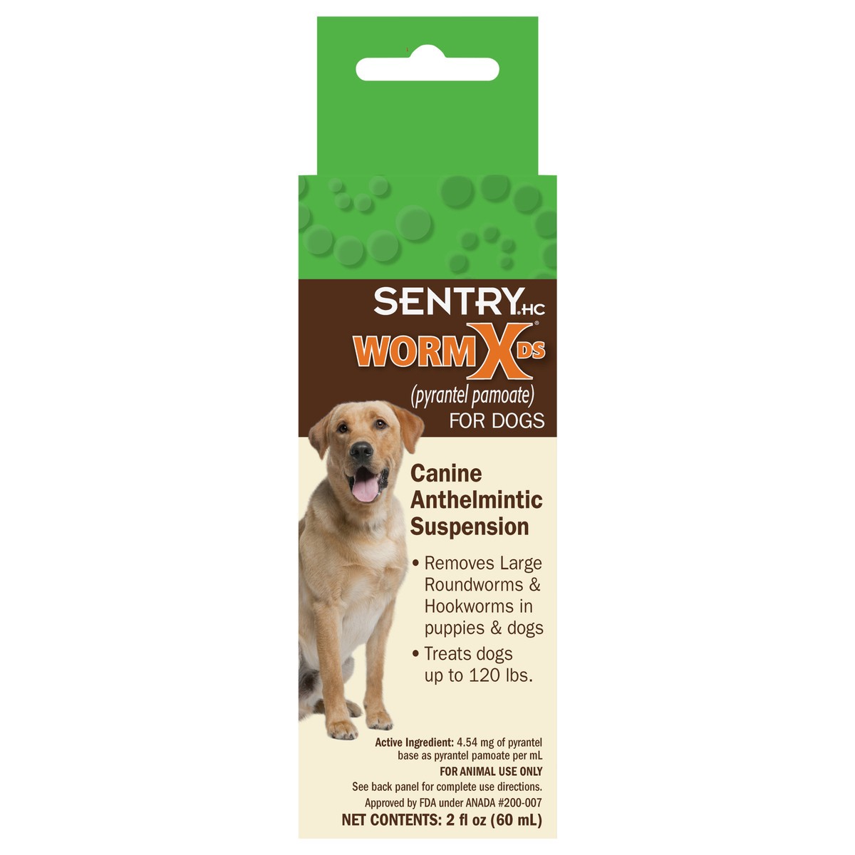 slide 2 of 7, Sentry WormX DS Liquid Wormer Dog 2OZ, 2 fl oz