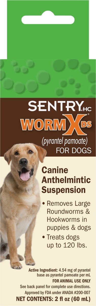 slide 6 of 7, Sentry WormX DS Liquid Wormer Dog 2OZ, 2 fl oz