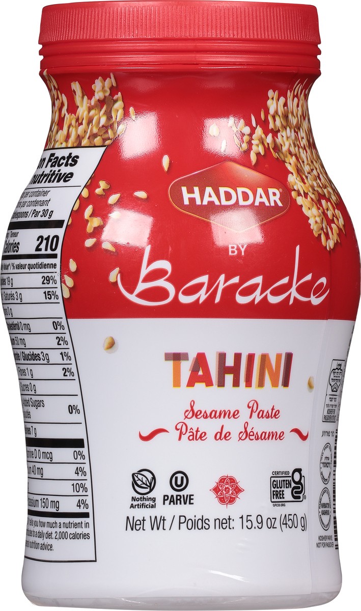 slide 5 of 9, Haddar Baracke Tahini Sesame Paste 15.9 oz, 15.9 oz