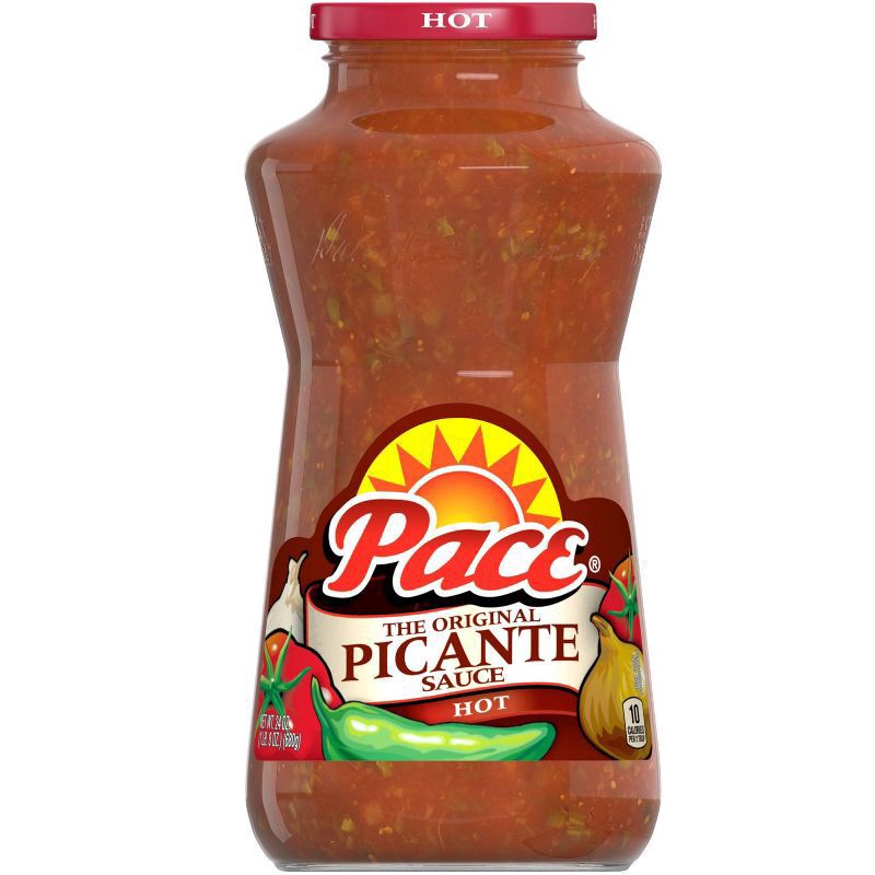 slide 1 of 5, Pace Picante Sauce, Hot, 24 oz