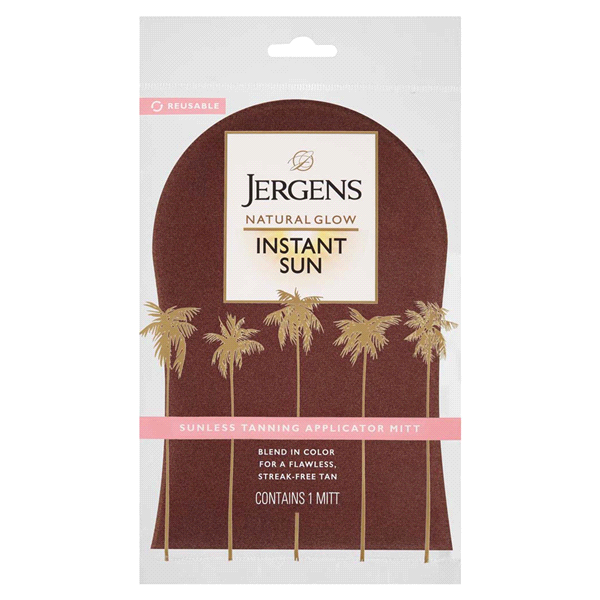 slide 1 of 1, Jergens Natural Glow Instant Sun Application Mitt, 1 ct