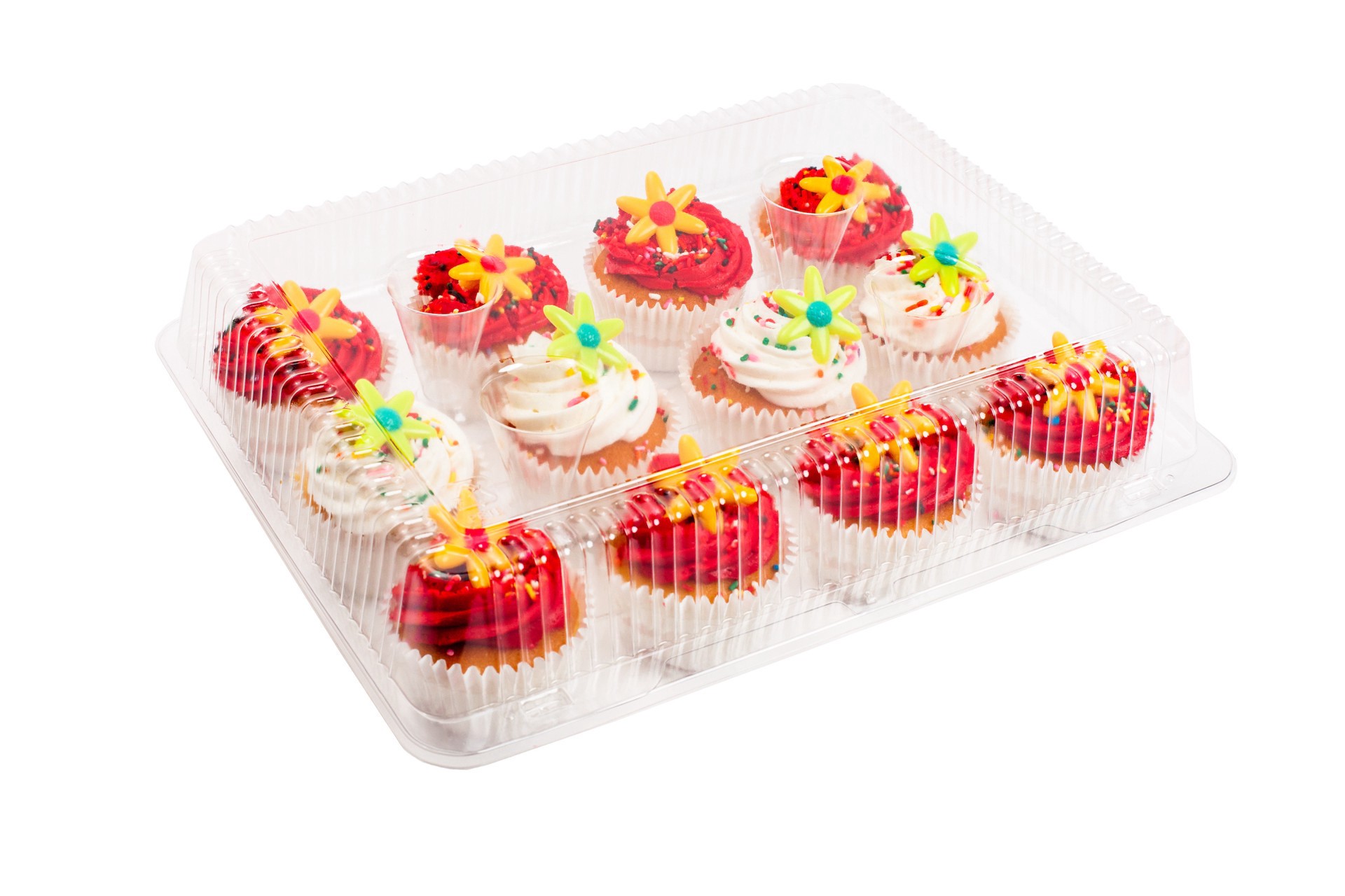 slide 2 of 4, 12-Cup Cupcake Clamshells By Celebrate It, 1 ct