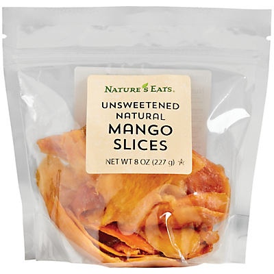 slide 1 of 1, Nature's Eats Unsweetened Mango Slices, 8 oz