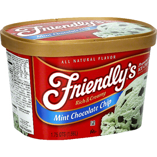 slide 2 of 2, Friendly's Mint Chocolate Chip Ice Cream, 48 oz