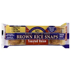 Edward & Sons Organic Brown Rice Snaps Toasted Onion