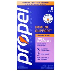 Propel Fitness Powder Immune Support Stick Packs - Lemon Blackberry
