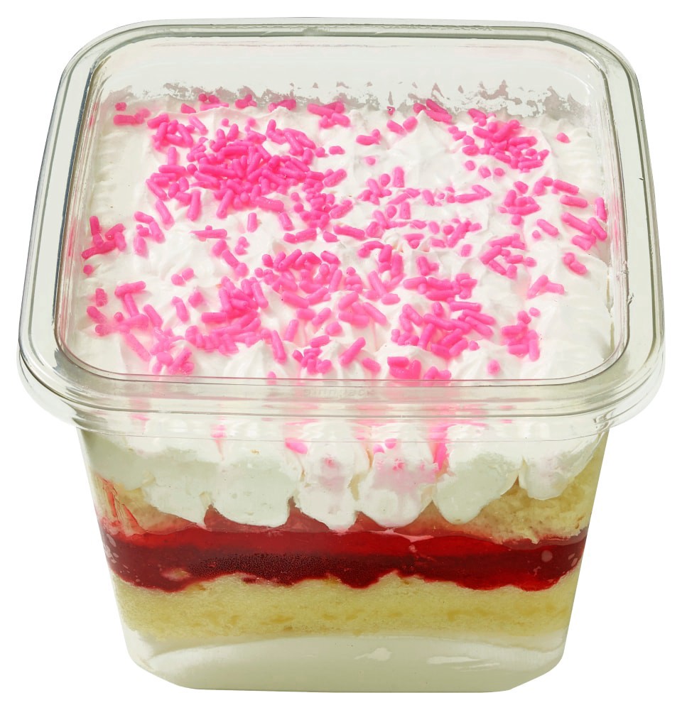 slide 2 of 2, Bakery Fresh Strawberry Parfait Cake, 22 oz
