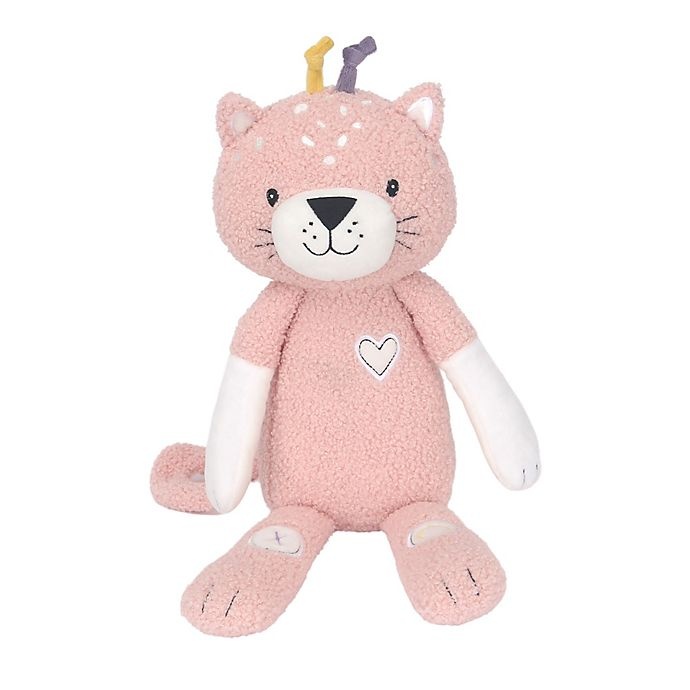 slide 1 of 1, Lambs & Ivy Signature Maya the Leopard Plush Toy - Pink, 1 ct