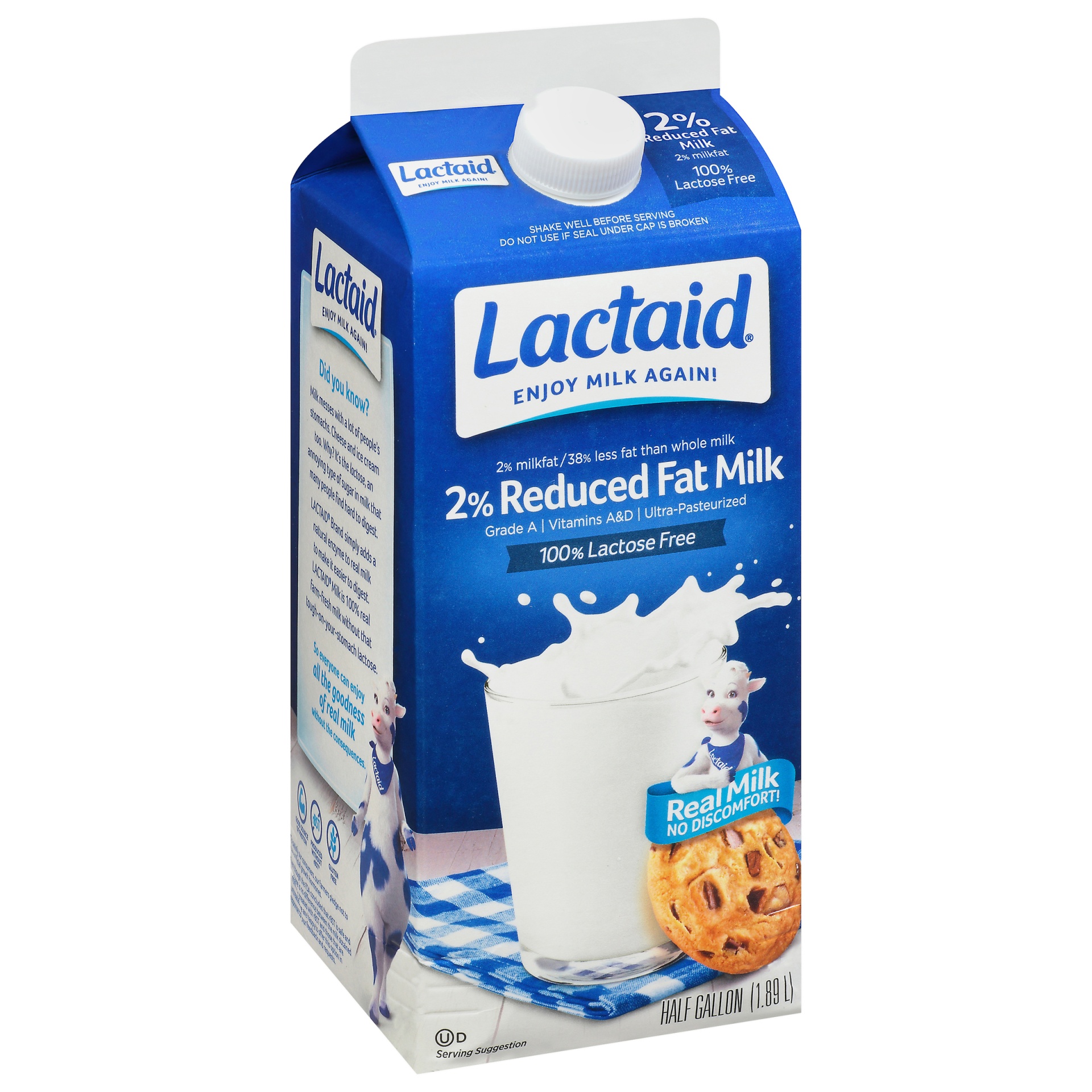 slide 2 of 7, Lactaid 2% Reduced Fat Milk (California, 64 oz