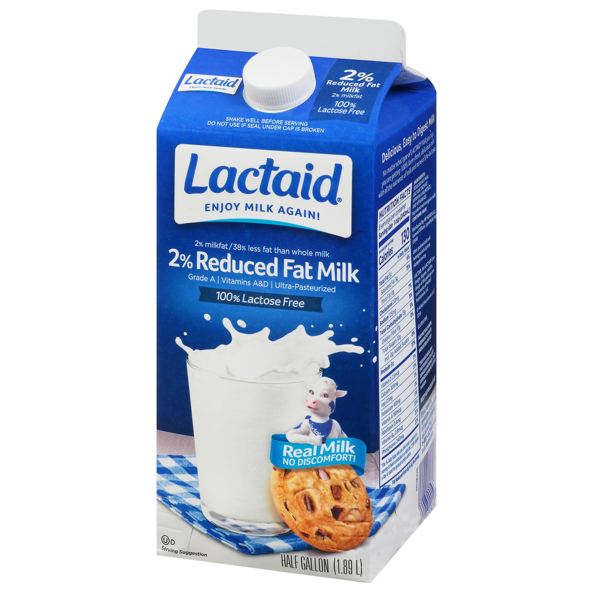 slide 3 of 7, Lactaid 2% Reduced Fat Milk (California, 64 oz