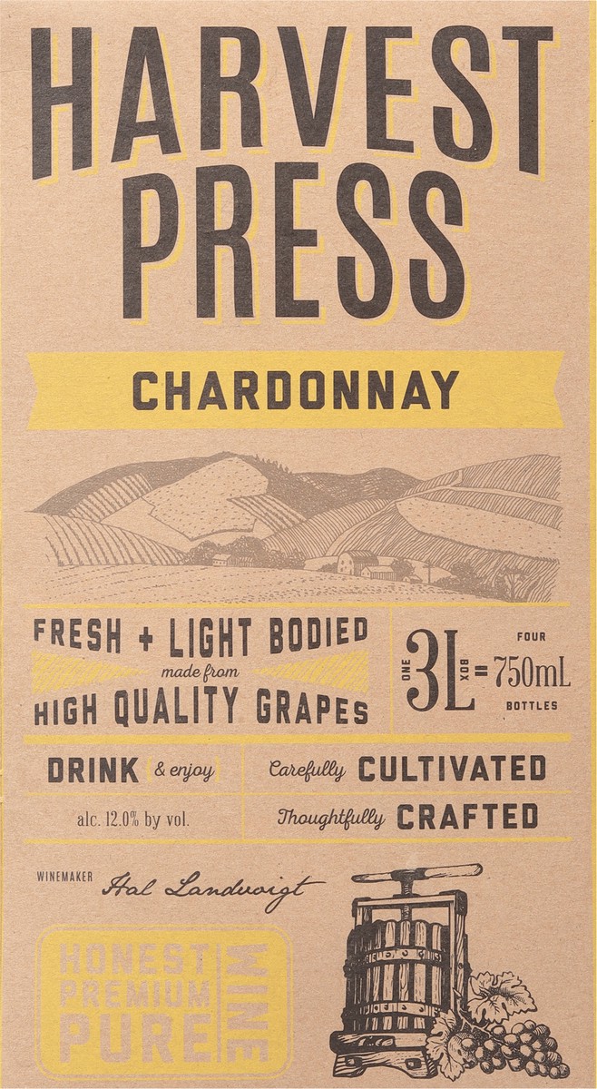 slide 2 of 11, Harvest Press Chardonnay 3 l, 3 liter