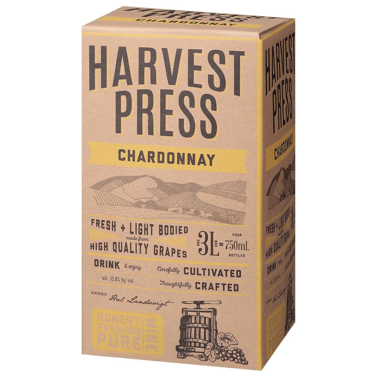 slide 2 of 11, Harvest Press Chardonnay 3 l, 3 liter