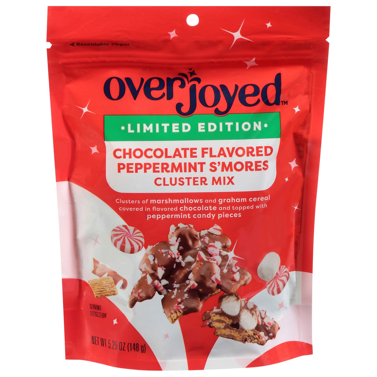 slide 2 of 4, Overjoyed Chocolate Peppermint Smores Clusters Mix 5.25 Oz - 5.25 OZ, 5.25 oz