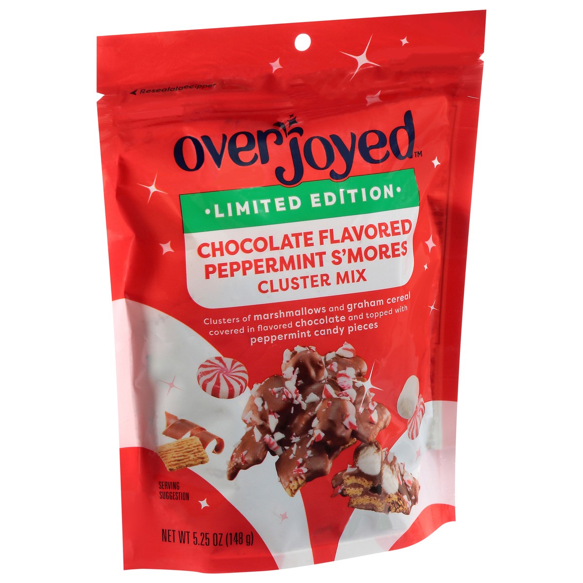slide 4 of 4, Overjoyed Chocolate Peppermint Smores Clusters Mix 5.25 Oz - 5.25 OZ, 5.25 oz