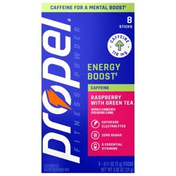 Propel Electrolytes Water Beverage Mix Raspberry Green Tea 0.11 Oz X 8