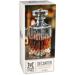 Kitchen & Table by H-E-B Crystal Liquor Decanter