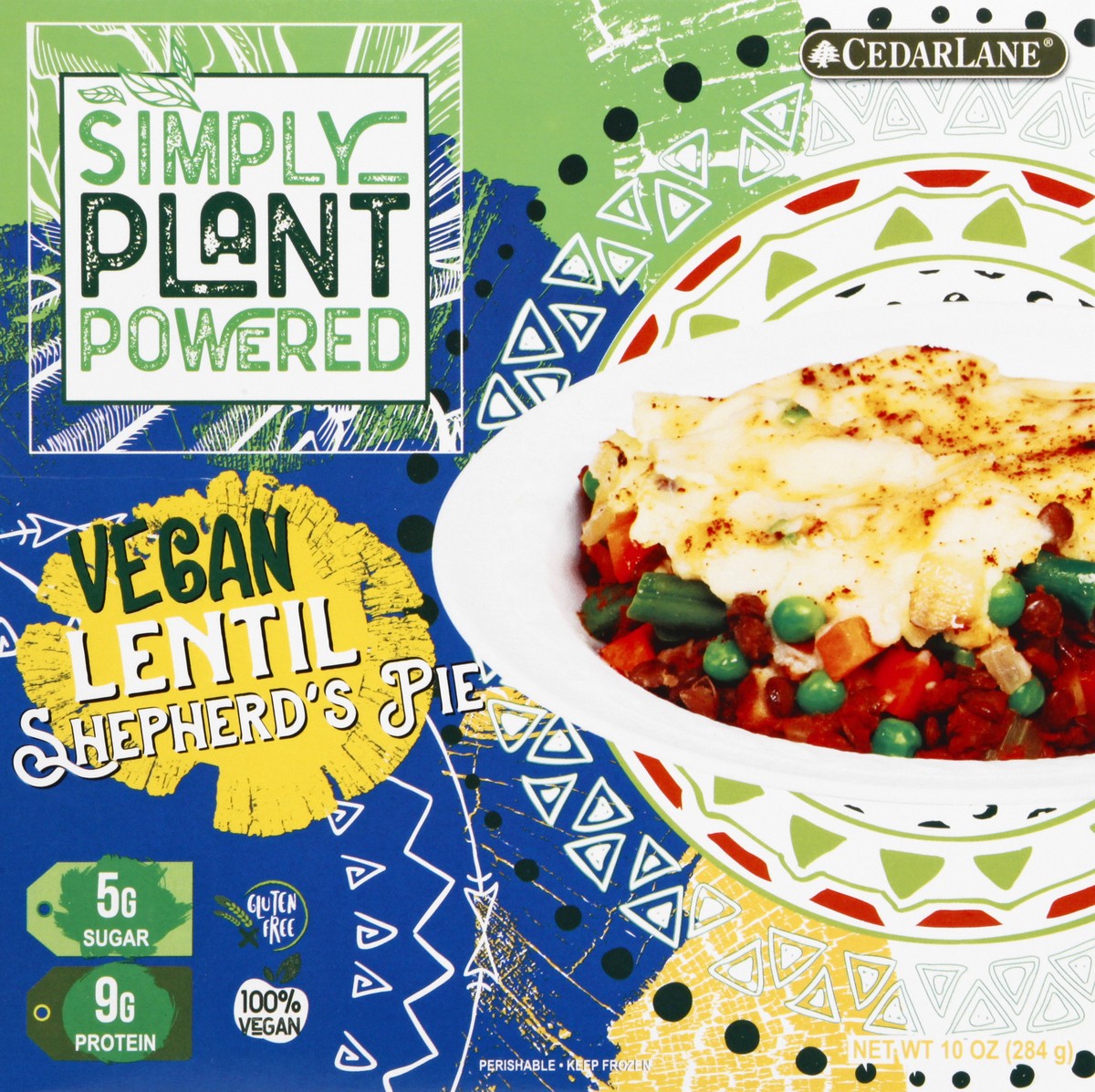 slide 9 of 9, Cedarlane Simply Plant Powered Vegan Lentil Shepherd's Pie 10 oz, 10 oz