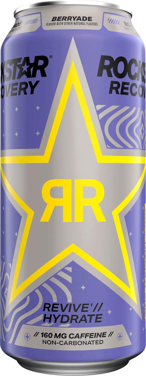 slide 7 of 11, Rockstar Recovery Energy Drink Berryade - 16 fl oz, 16 fl oz