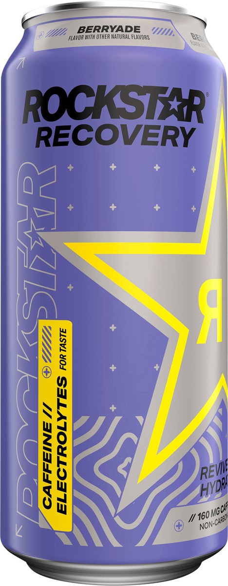 slide 2 of 11, Rockstar Recovery Energy Drink Berryade - 16 fl oz, 16 fl oz