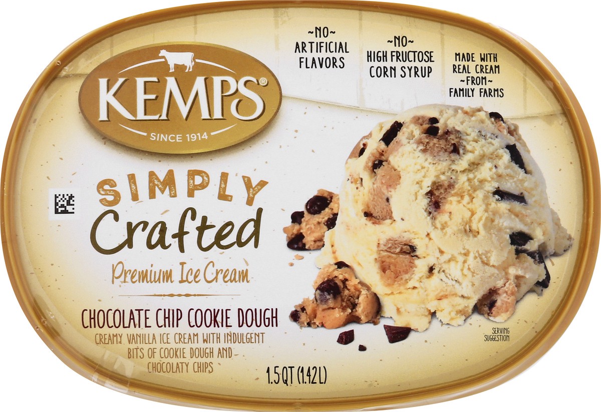 slide 2 of 9, Kemps Choc Chip Simply Crafted Ice Cream, 1.5 qt