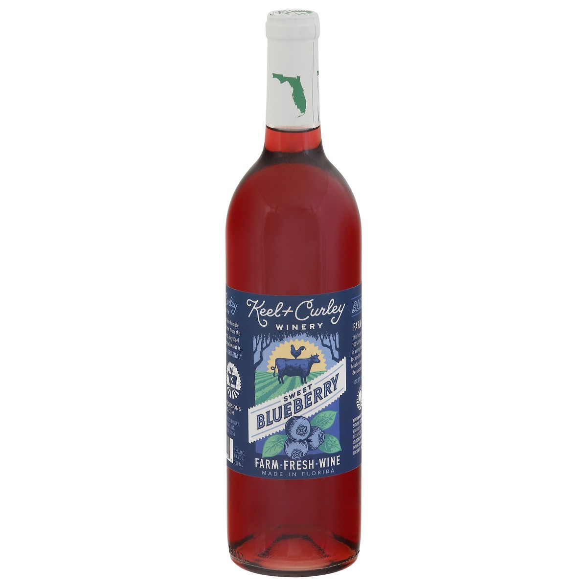 slide 1 of 9, Keel & Curley Winery Keel And Curley Blueberry Sweet, 750 ml